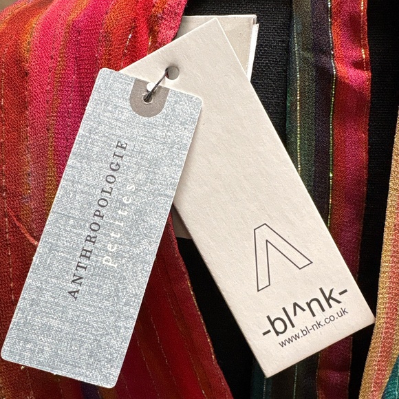 Anthropologie & Bl*nk London Silk Rainbow Stripe Maxi Dress - NWT - Picture 6 of 6